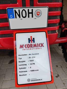 Mc Cormick Präsentationsschild